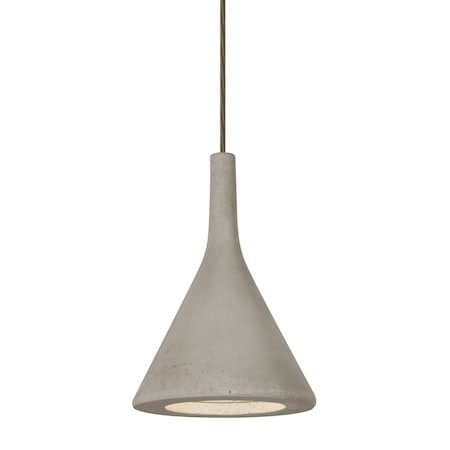 Besa Lighting Gala Cord Pendant, Tan, Bronze, 1x9W LED 1JT-GALATN-LED-BR